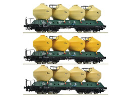 Roco Sada 3 ks nákladních vozů na cement ČSD - 6600177